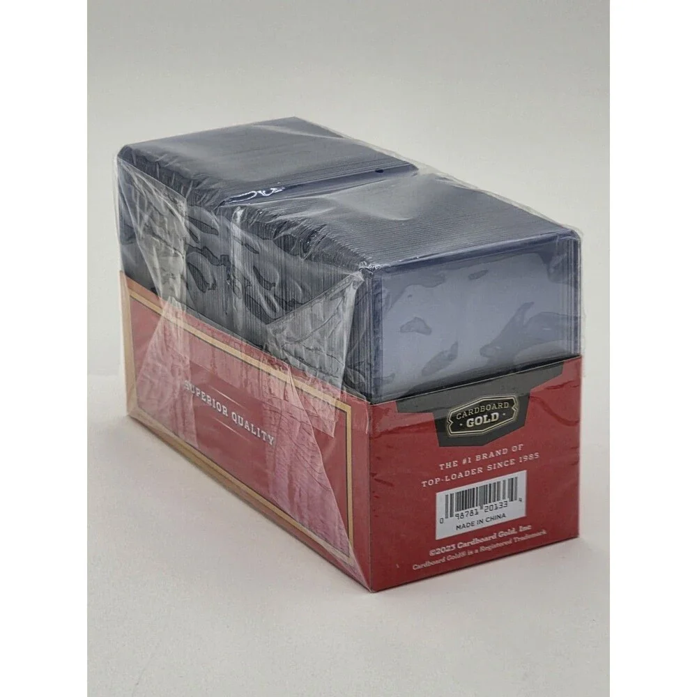 Cardboard Gold Premium 3x4 Toploaders with Soft Sleeves - Pack of 100